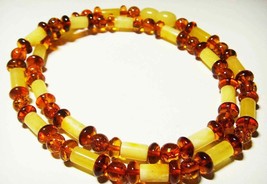 Genuine Baltic amber necklace | Handmade amber jewellery for women Amber Beads - £61.18 GBP