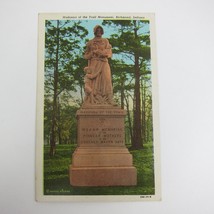 Richmond Indiana Linen Postcard Madonna of the Trail Monument Vintage 1951 - $9.99