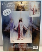 Candamar Cross Stitch Kit ETERNAL LIFE Jesus Easter #51258 Open New Stock - $12.99