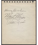 1946 CARDINALS SIGNED ALBUM PAGE X3 HARRY BRECHEEN MARTY MARION WALTER SESSI +1 - €25,51 EUR