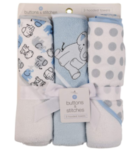 Buttons and Stitches Baby Boys Infant Hooded Towels - £14.97 GBP