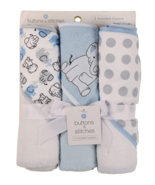 Buttons and Stitches Baby Boys Infant Hooded Towels - $25.99 CAD