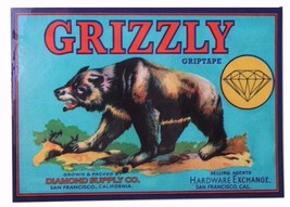 Grizzly Griptape Diamond Supply Sales Agents 6&quot; Bear Skateboard Decal St... - $4.17 CAD