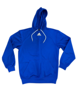 Adidas Pullover Hoodie Sweatshirt Polyester Size Small Royal Blue - $23.00 CAD