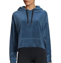 Calvin Klein Womens Performance Cropped Velour Hoodie Size Small Color E... - $60.00
