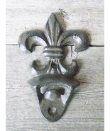 1 Cast Iron FLEUR DE LIS Bottle Opener Fluer Beer Soda Pop Opener Wall M... - $264.35 MXN