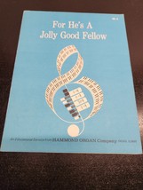 For He&#39;s A Jolly Good Fellow Sheet Music for Organ Hammond Organ Company - £6.71 GBP
