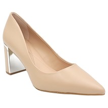 Alfani Women Pointed Toe Pump Heels Jenson Size US 10M Nude Beige Smooth - £31.91 GBP