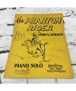 The Phantom Rider Piano Solo By John Schaum Vintage 1944 Sheet Music - £11.89 GBP