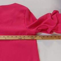 Alfani Women's Pink Back Zipper Gilded Plum Sleeves Blouse Shirt Size Medium image 7