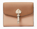 Kate Spade Marti Leather Small Flap Wallet K8219 Brown and Beige NWT $15... - £43.41 GBP