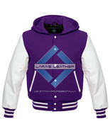 American College Coat Varsity  Men Wool Body/White Real Leather Sleeves - €78,52 EUR+