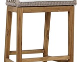Benjara BM309283 Aok 33 Inch Outdoor Barstool Chair, Woven Rope, Curved ... - $1,479.99