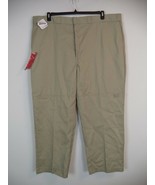 Men&#39;s Khaki Dickies Pant. 50 X 32. 65% Polyester / 35% Cotton. Big &amp; Tal... - $23.76