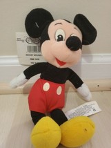 Vintage Mickey Mouse Plush 9&#39;&#39; NWT Disney Store 90s Era - £11.38 GBP