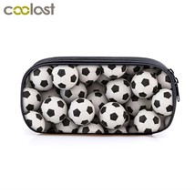 Soccerly / Footbally Print Cosmetic Cases Pencil Bag Boys School Bags Kids Penci - £18.60 GBP