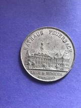 Gewerbe Industry Austellung Feuerbach 1912 Rathaus Germany Expo Medal Stuttgart - £67.01 GBP