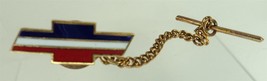 Vintage Chevy Chevrolet Red White &amp; Blue Tie Pin - $19.34
