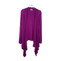 Great Northwest Indigo Waterfall Cardigan Womens L Used Purple Magenta - £11.09 GBP