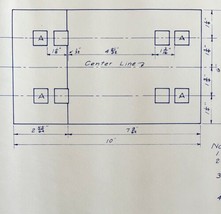 1954 Railroad Bangor Aroostook Lundie Tie Plate Section 97 Blueprint H39... - £67.36 GBP