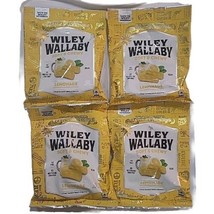  4 Bags Wiley Wallaby Lemonade Licorice 4oz Bags Exp  February 2026 - £13.41 GBP