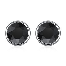 Trendy Round Stud Earrings For Women Crystals from Austria Party Accessories Pen - £9.00 GBP