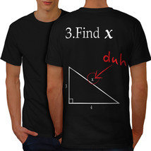 Find X Shirt Funny Math Men T-shirt Back - £10.38 GBP