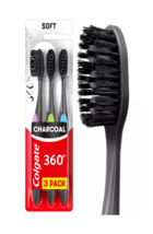 Colgate 360 Charcoal Toothbrush Soft 3ct - £10.71 GBP