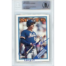Howard Johnson New York Mets Auto 1988 Topps Baseball Autographed Card B... - £69.67 GBP