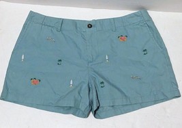 Nwt Polo Ralph Lauren Womens &quot;Tikki Green&quot; Cotton Shorts Hawaii Aloha Surf #8 - £18.56 GBP