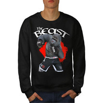 Wellcoda The Beast Monkey Mens Sweatshirt, Boxing Ape Casual Pullover Jumper - £24.12 GBP+