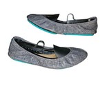 Tieks By Gavrieli Slate Grey Croc Print Patent Leather Ballet Flats Size 7 - £56.82 GBP