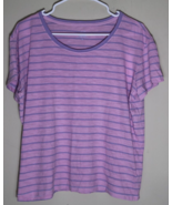 Women&#39;s Vineyard Vines Casual Knit T-Shirt Surftee Calm Water Stripe Med... - $24.75