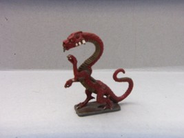 3 INCH TALL DRAGON FIGURE PAINTED OVER WHITE METAL  OLDER - $11.83