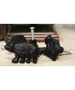Cast Iron Rustic Western Black Bear Drawer Cabinet Door Knobs Hardware 1... - $723.71 MXN
