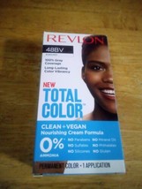 Revlon Total Color Hair Dye 48BV Burgundy 100% Gray Coverage Clean + Vegan  - £7.44 GBP