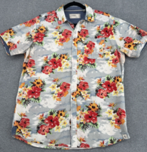 Free Planet Hawaiian Shirt Men’s Large Tropical Floral Short Sleeve Isla... - $34.64