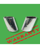 11-2016 bmw f10 528i left right exhaust tail pipe tips muffler pair chrome - £50.22 GBP