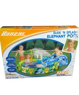 Banzai Slide N Splash Elephant Pool For Kids 60&quot; Dia Inflatable With Wat... - $532.35 MXN