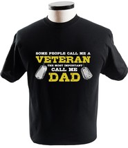 Some People Call Me A Veteran Proud Veteran Dad American Dad Flag Veteran Day Fa - £13.51 GBP+