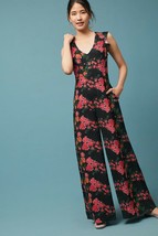 Nwt Plenty By Tracy Reese Laurette V-NECK Floral Jumpsuit M - £55.18 GBP