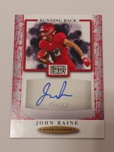 John Raine Atlanta Falcons 2021 Sage Premier Draft Certified Autograph Card - £3.80 GBP