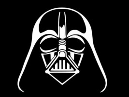 Darth Vader Helmet Star Wars Vinyl Decal Car Sticker Wall Choose Size Color - £2.22 GBP+