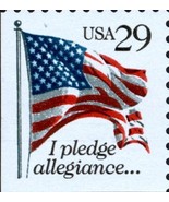 1992 29c I Pledge of Allegiance, Booklet Single, Shiny Scott 2593b Mint ... - $4.87