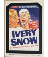  1974/ 6th S TOPPS WACKY sticker Ivery Snow Detergent  Great For Snowballs  - $35.76 MXN