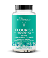 EU Natural Flourish Probiotics, 30 Vegetarian Capsules - $24.55 CAD