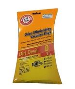 3 Bags Dirt Devil D Arm &amp; Hammer Odor Eliminating Vacuum Bags - 3 BAGS  ... - $1.80