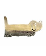 Vintage Sterling Silver Dachshund Brooch Mexico Wiener Dog Pin 8.5 Grams - £19.67 GBP