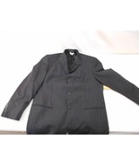 PERRY ELLIS MENS BLACK GRAY STRIPED WEDDING PROM QUINCE TUXEDO JACKET CO... - €29,29 EUR
