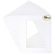 Betus 8x10 White Picture Mats, White Core Bevel Cut for 5x7 Pictures (10... - £8.23 GBP+